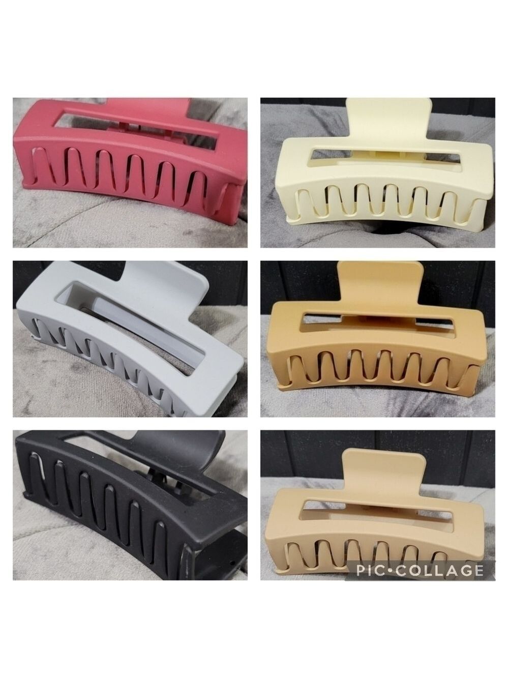 (6) Geometric Claw Clips Bundle Deal